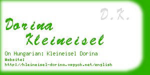 dorina kleineisel business card